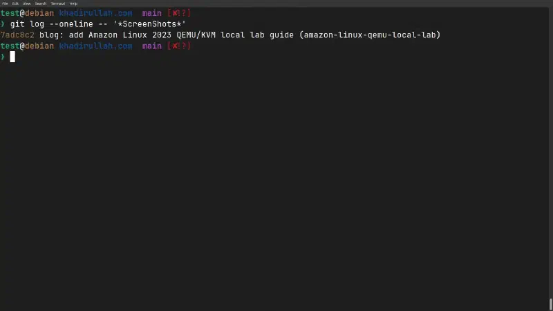 Only one commit introduced all the screenshots