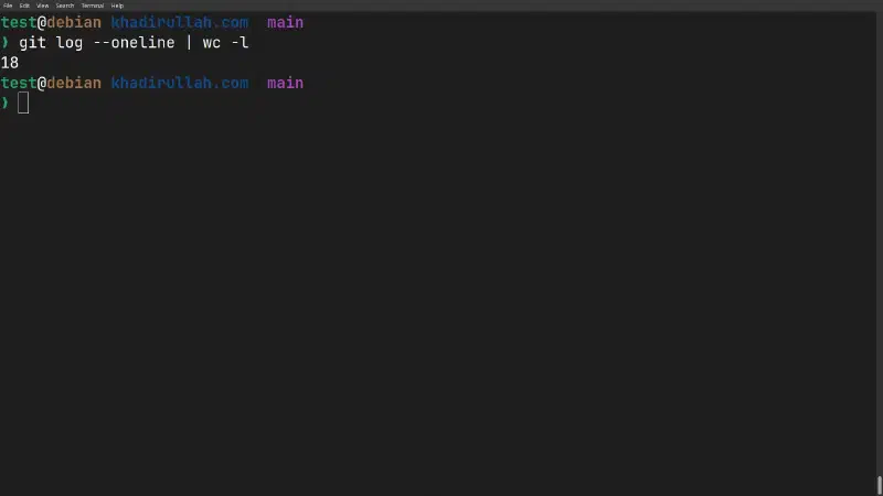 Commit count is still 18, so no commits were lost
